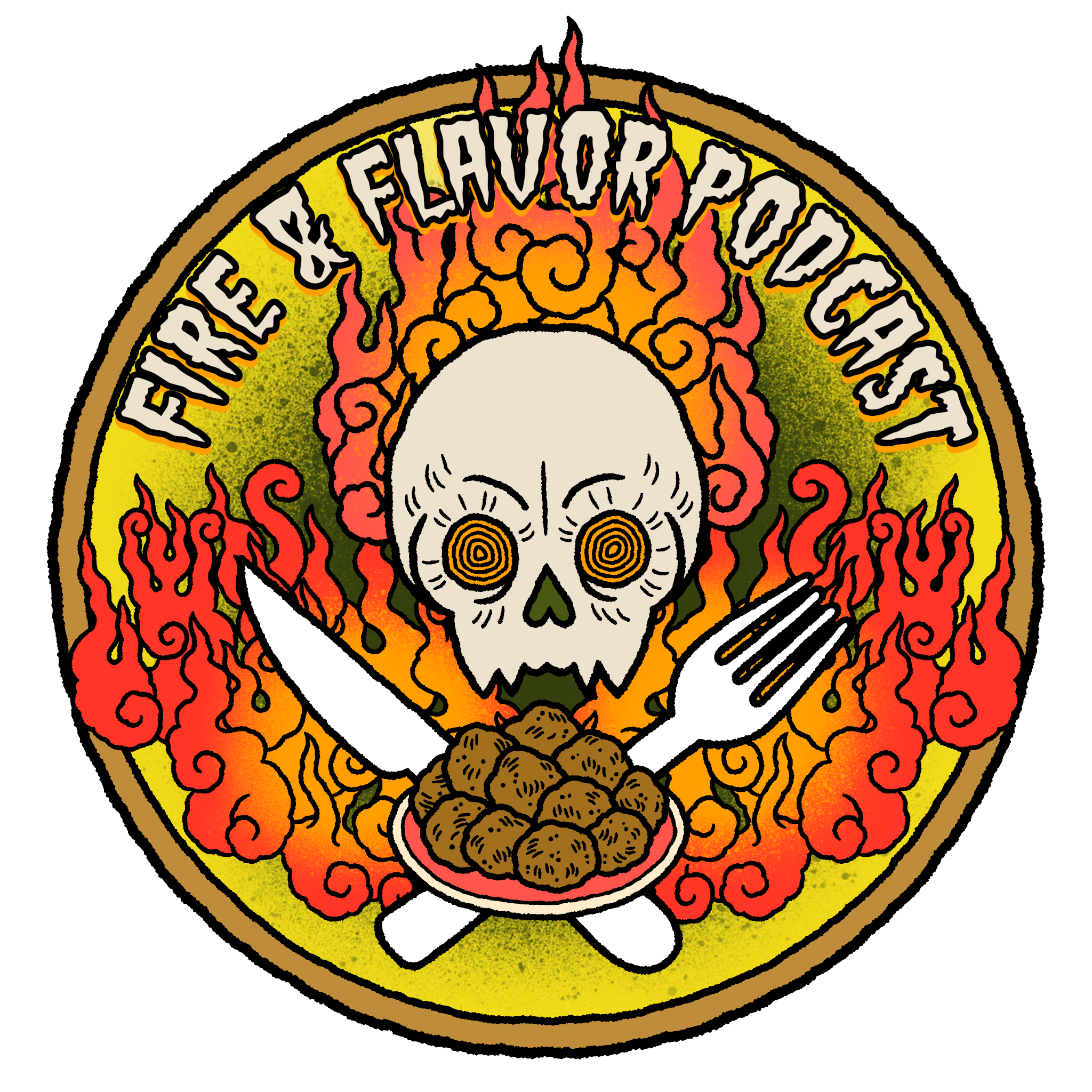 Fire & Flavor Podcast logo